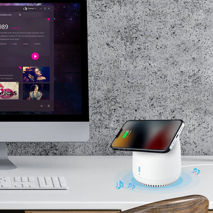 2-in-1 Magnetic Wireless Charger & Bluetooth Speaker
